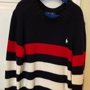 Boys Ralph Lauren size Medium (10-12) cotton sweater in navy